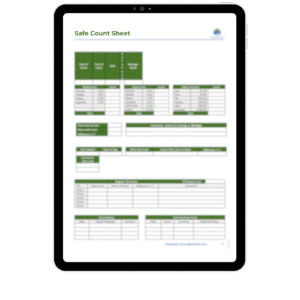 Safe Count Sheet Image